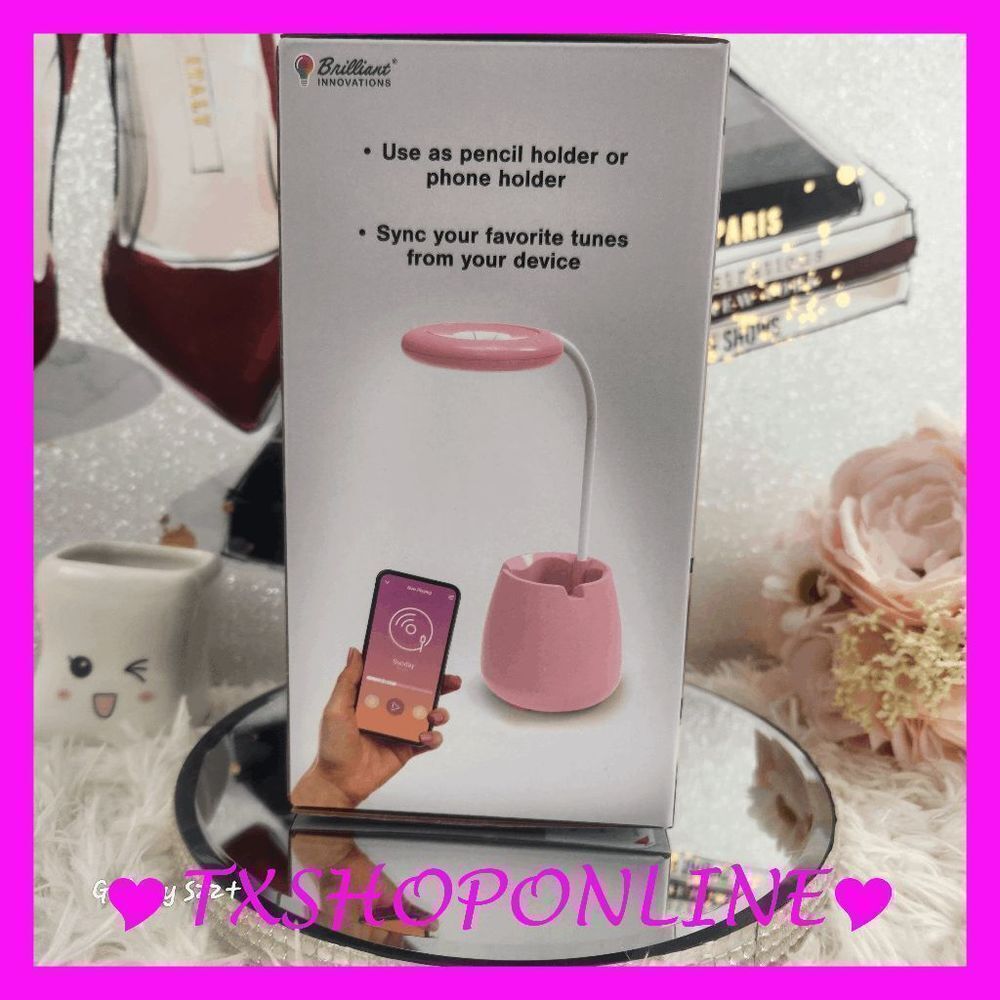 ❣️❣️ BRILLIANT INNOVATIONS wireless speaker led pink lamp 💡💡 - Picture 4 of 4